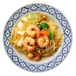 Nouilles sautées aux Crevettes et Légumes